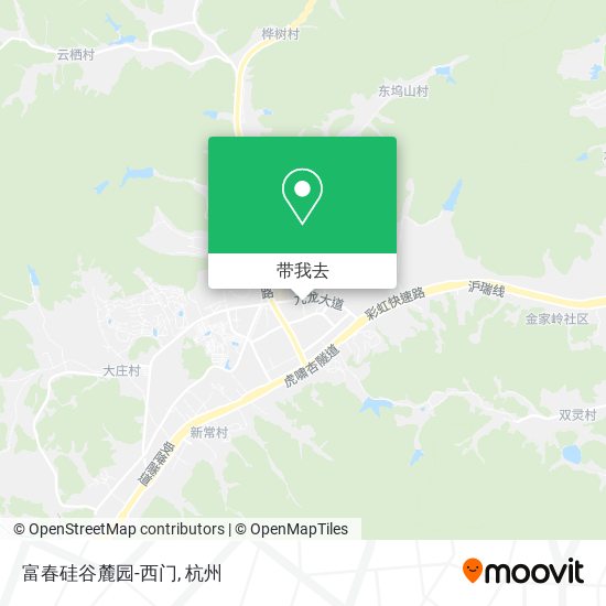 富春硅谷麓园-西门地图