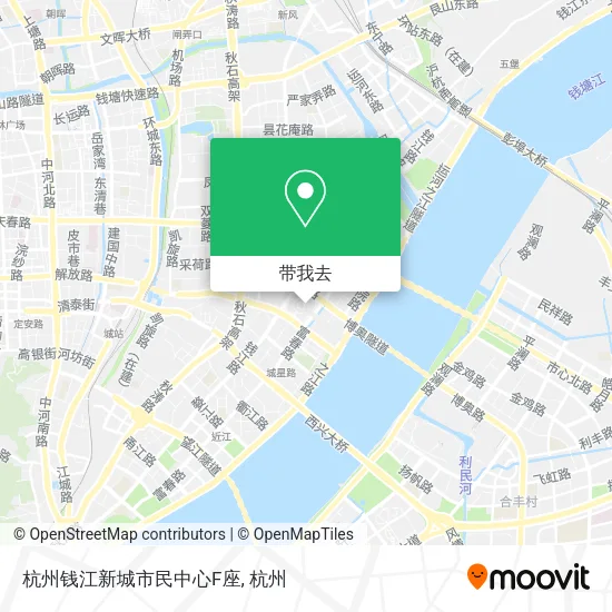 杭州钱江新城市民中心F座地图