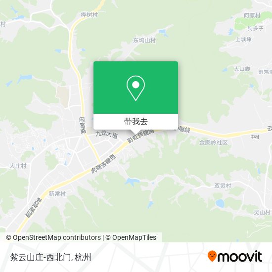 紫云山庄-西北门地图