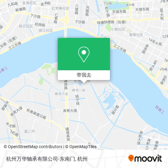 杭州万华轴承有限公司-东南门地图