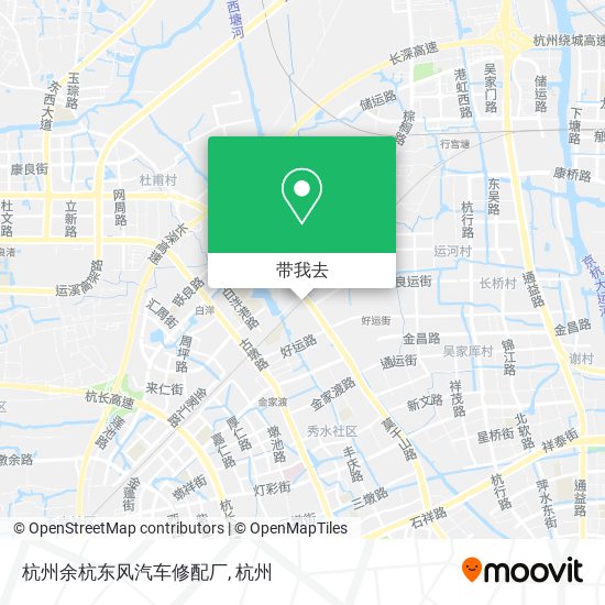 杭州余杭东风汽车修配厂地图
