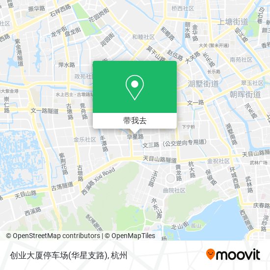 创业大厦停车场(华星支路)地图