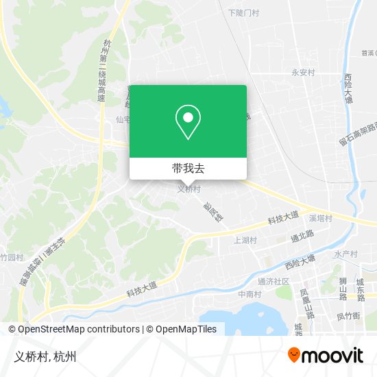 义桥村地图