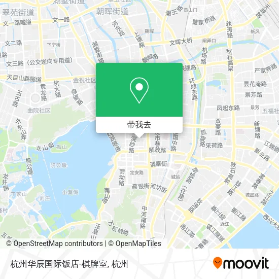 杭州华辰国际饭店-棋牌室地图