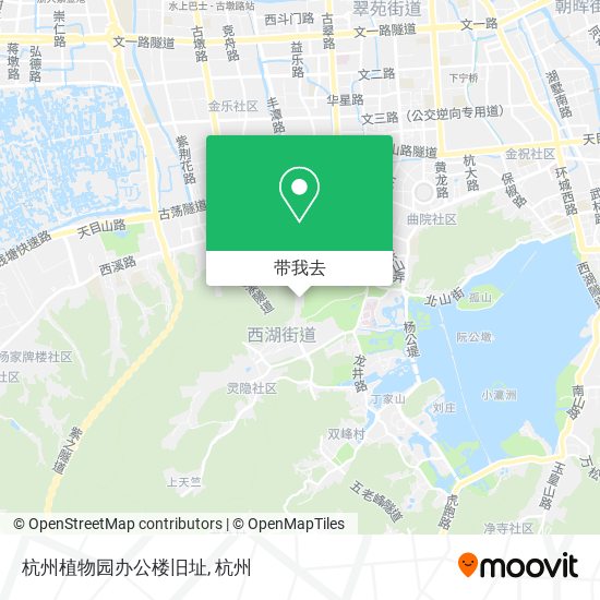 杭州植物园办公楼旧址地图