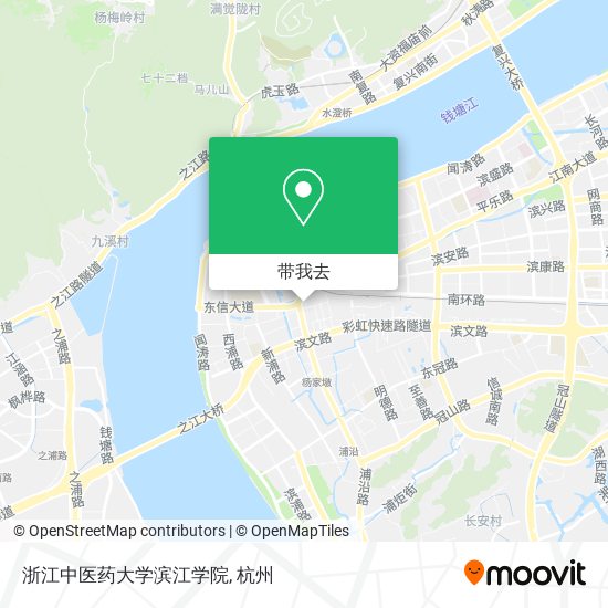 浙江中医药大学滨江学院地图