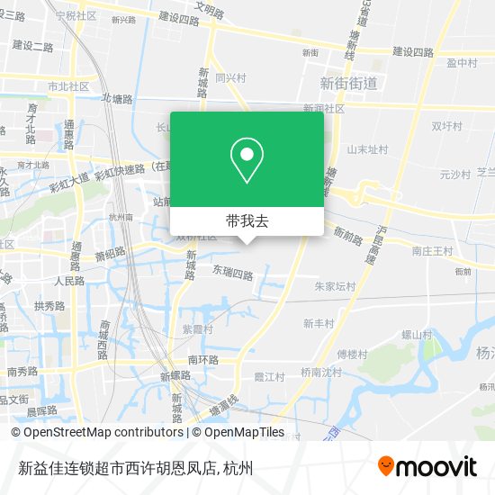 新益佳连锁超市西许胡恩凤店地图