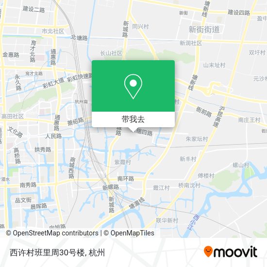 西许村班里周30号楼地图