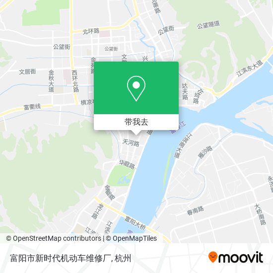 富阳市新时代机动车维修厂地图