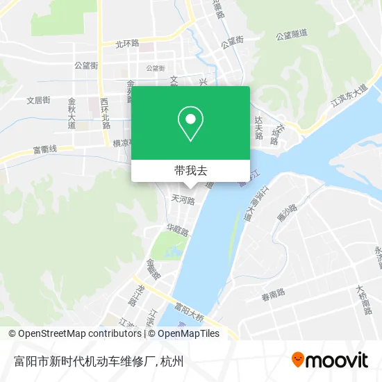 富阳市新时代机动车维修厂地图
