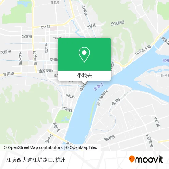 江滨西大道江堤路口地图