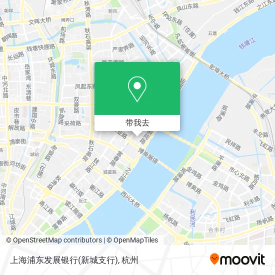 上海浦东发展银行(新城支行)地图