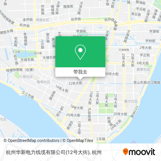 杭州华新电力线缆有限公司(12号大街)地图