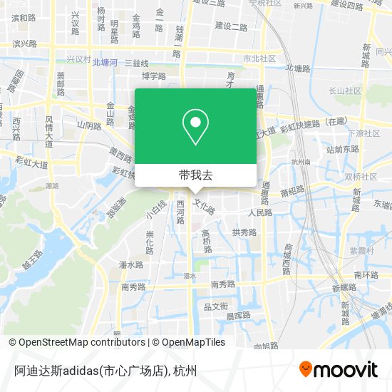阿迪达斯adidas(市心广场店)地图