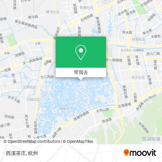 西溪茶庄地图