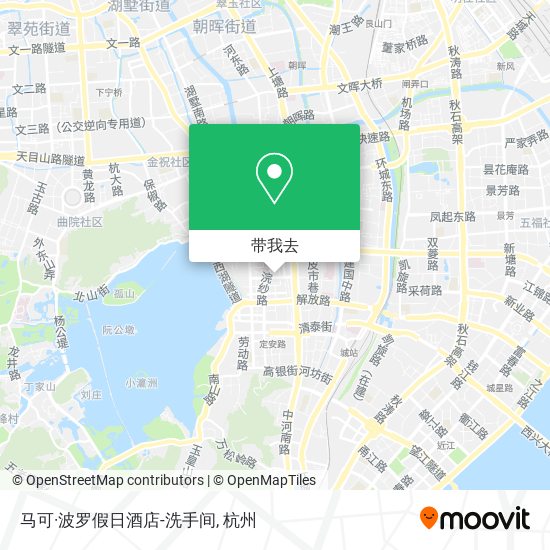 马可·波罗假日酒店-洗手间地图