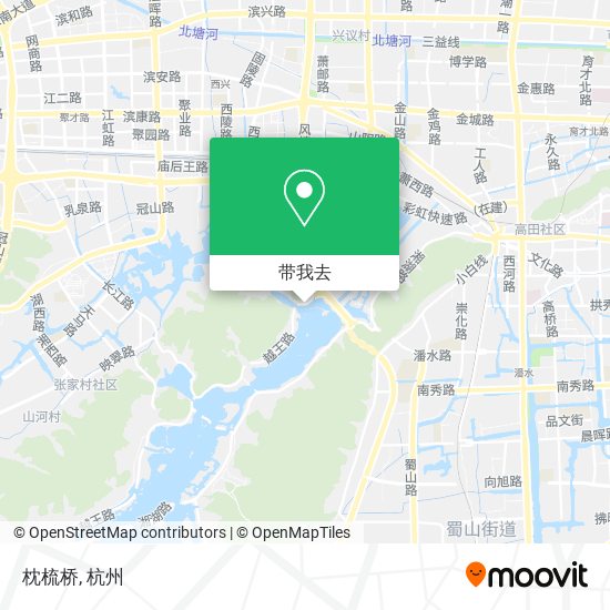 枕梳桥地图