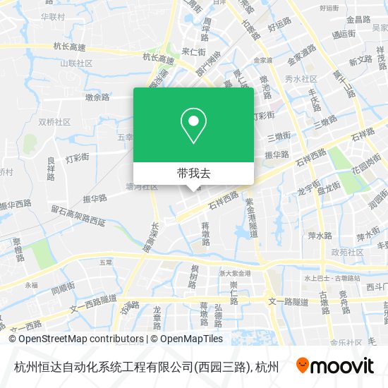 杭州恒达自动化系统工程有限公司(西园三路)地图