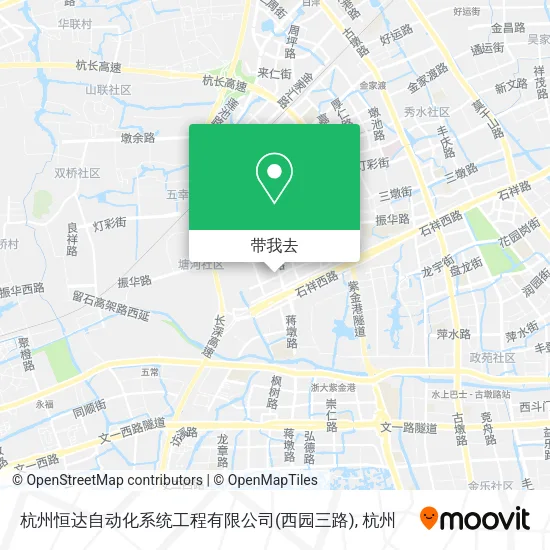 杭州恒达自动化系统工程有限公司(西园三路)地图