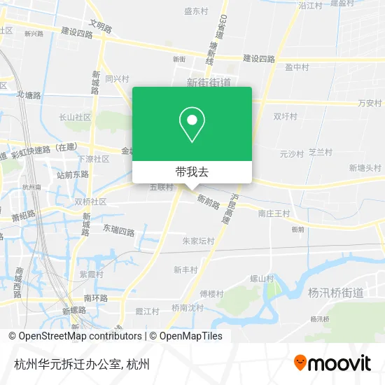 杭州华元拆迁办公室地图