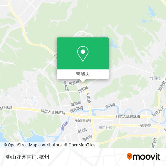 狮山花园南门地图