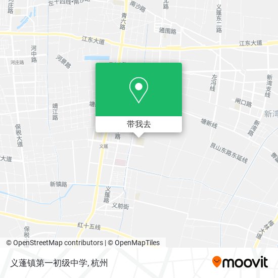 义蓬镇第一初级中学地图