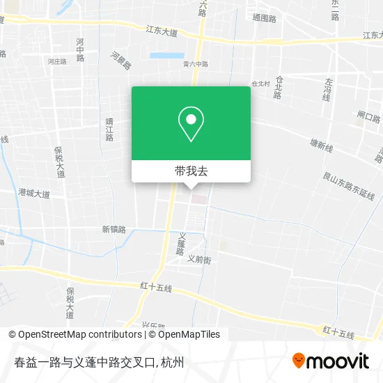 春益一路与义蓬中路交叉口地图