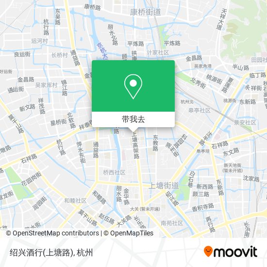 绍兴酒行(上塘路)地图