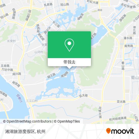 湘湖旅游度假区地图