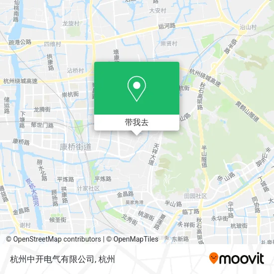杭州中开电气有限公司地图