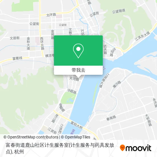 富春街道鹿山社区计生服务室(计生服务与药具发放点)地图