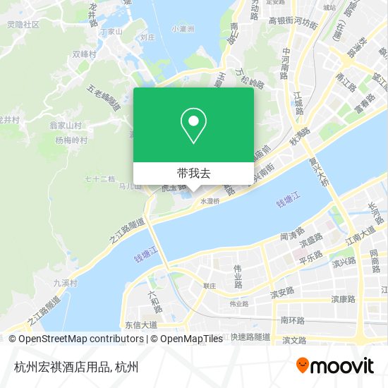 杭州宏祺酒店用品地图