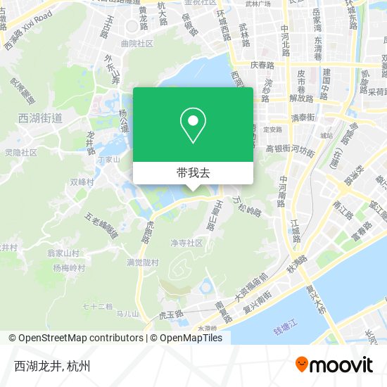 西湖龙井地图