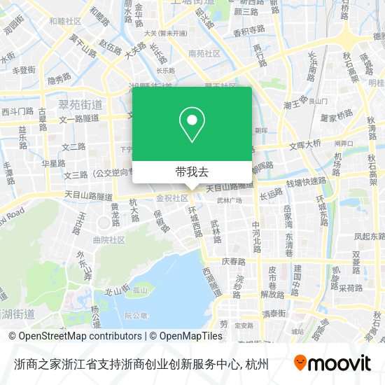 浙商之家浙江省支持浙商创业创新服务中心地图