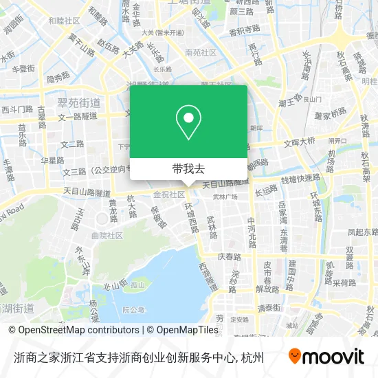 浙商之家浙江省支持浙商创业创新服务中心地图