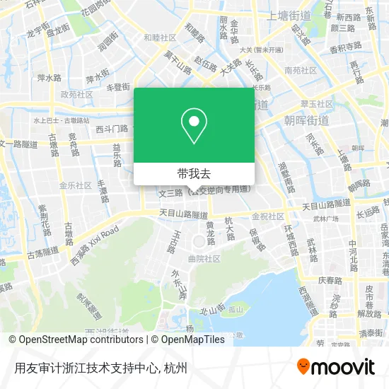 用友审计浙江技术支持中心地图
