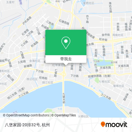 八堡家园-20排32号地图