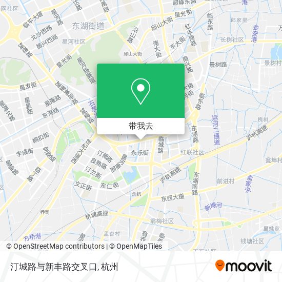 汀城路与新丰路交叉口地图