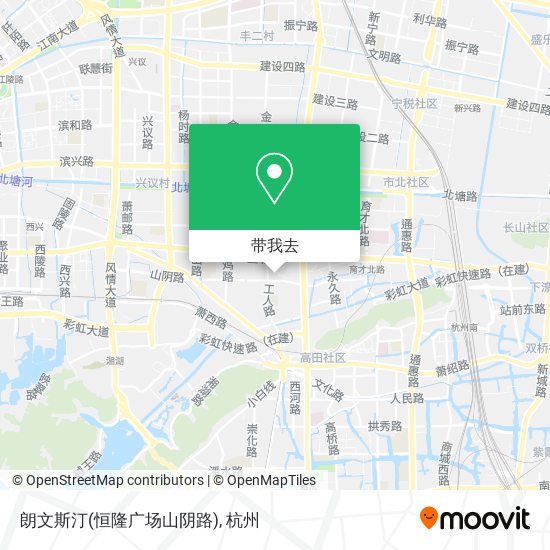 朗文斯汀(恒隆广场山阴路)地图