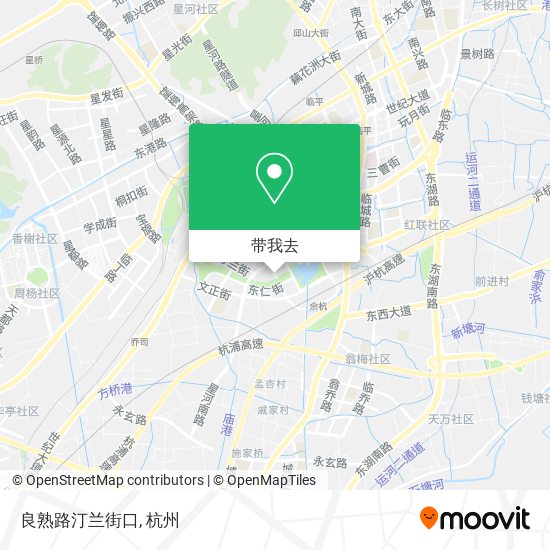 良熟路汀兰街口地图