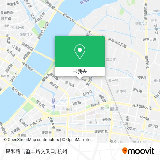 民和路与盈丰路交叉口地图