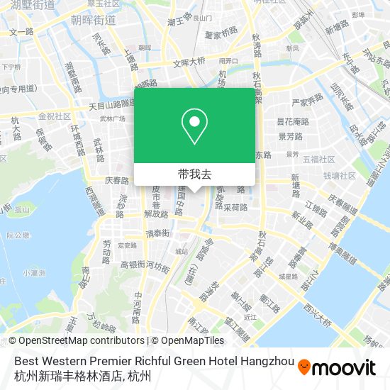Best Western Premier Richful Green Hotel Hangzhou 杭州新瑞丰格林酒店地图