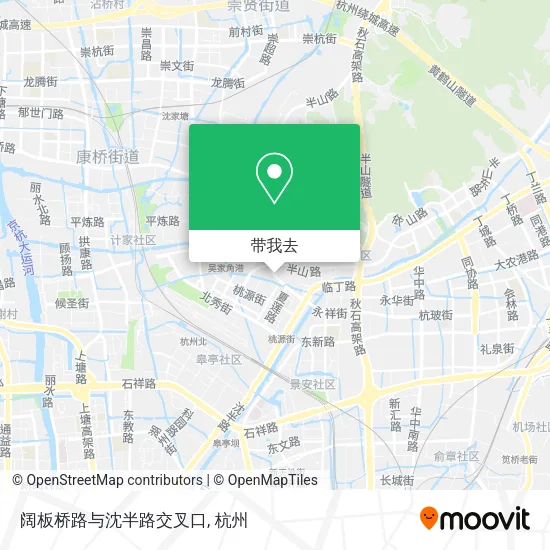 阔板桥路与沈半路交叉口地图