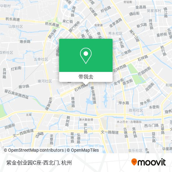 紫金创业园C座-西北门地图