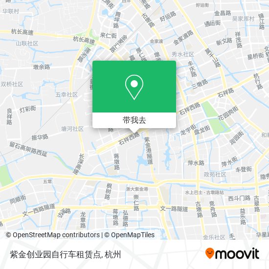 紫金创业园自行车租赁点地图