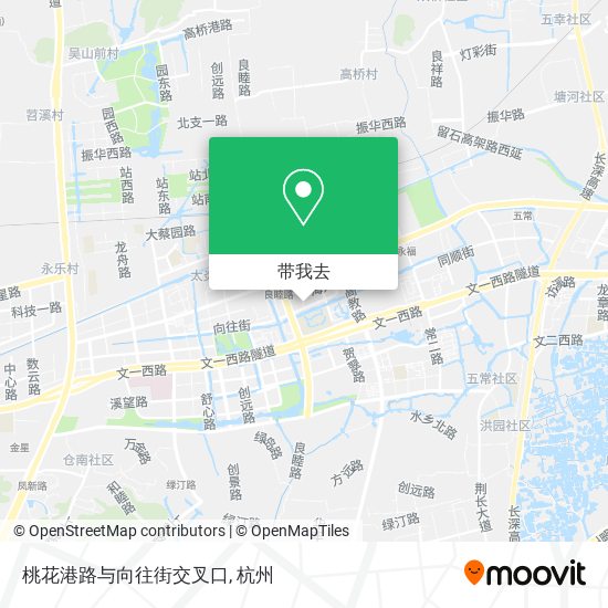 桃花港路与向往街交叉口地图