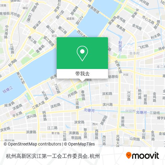 杭州高新区滨江第一工会工作委员会地图