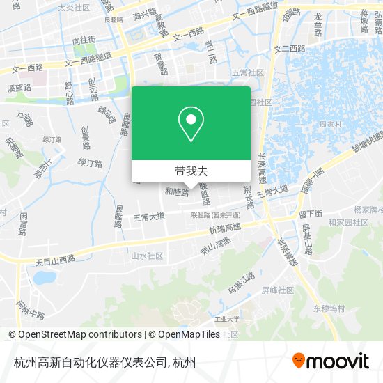 杭州高新自动化仪器仪表公司地图