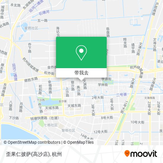 歪果仁披萨(高沙店)地图