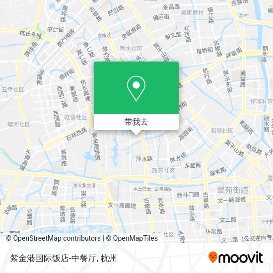 紫金港国际饭店-中餐厅地图